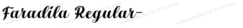 Faradila Regular字体转换